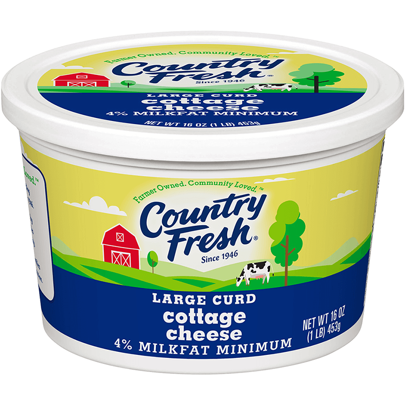 Large Curd Cottage Cheese Plastic 16 oz.