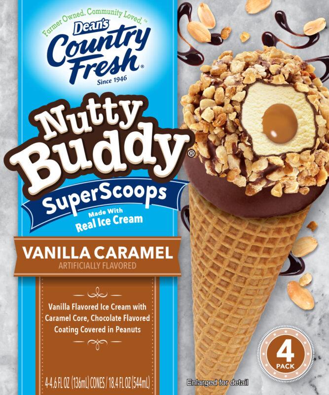 Nutty Buddy Vanilla Caramel Cones