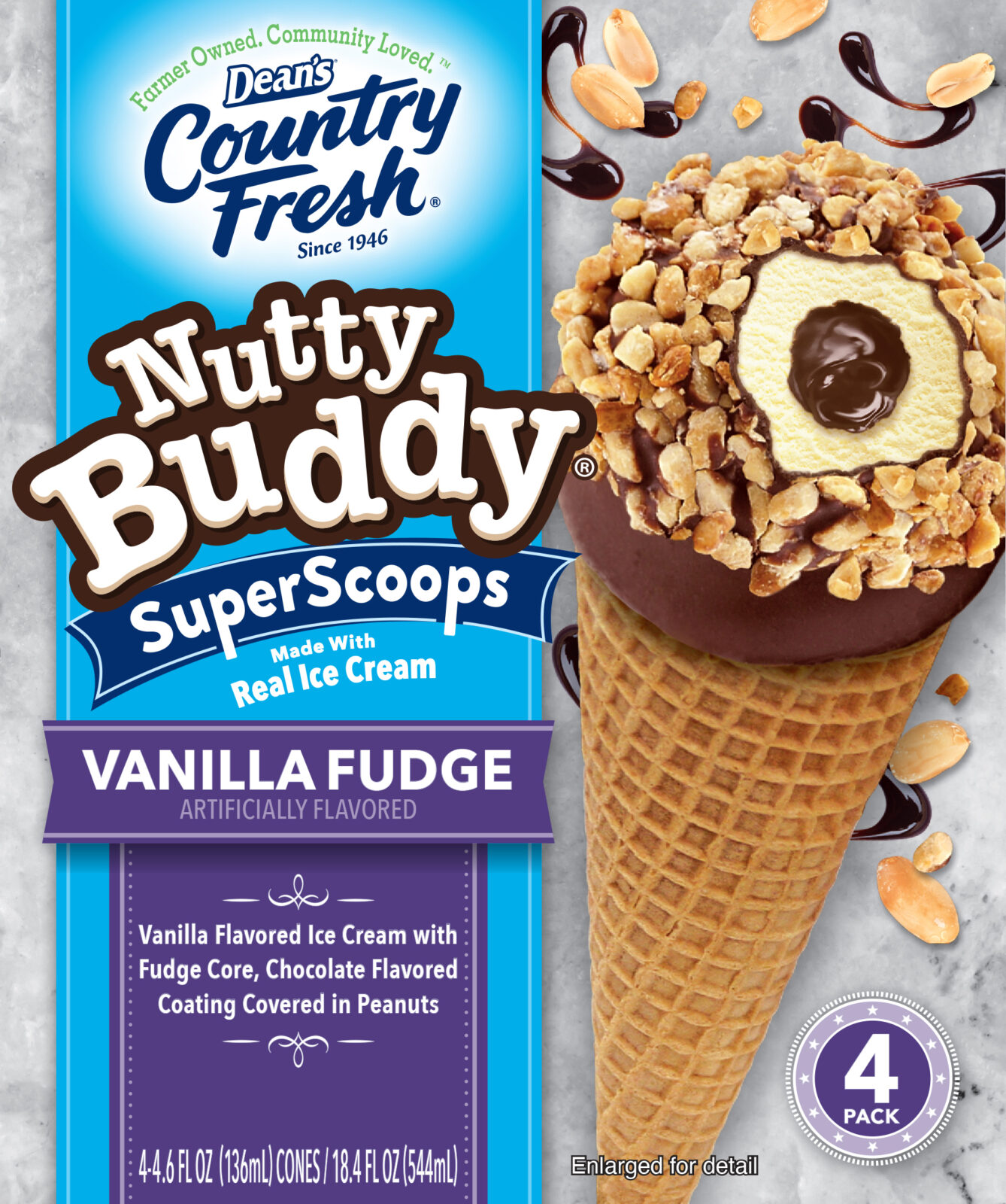 Nutty Buddy Vanilla Fudge Cones Country Fresh® Dairy
