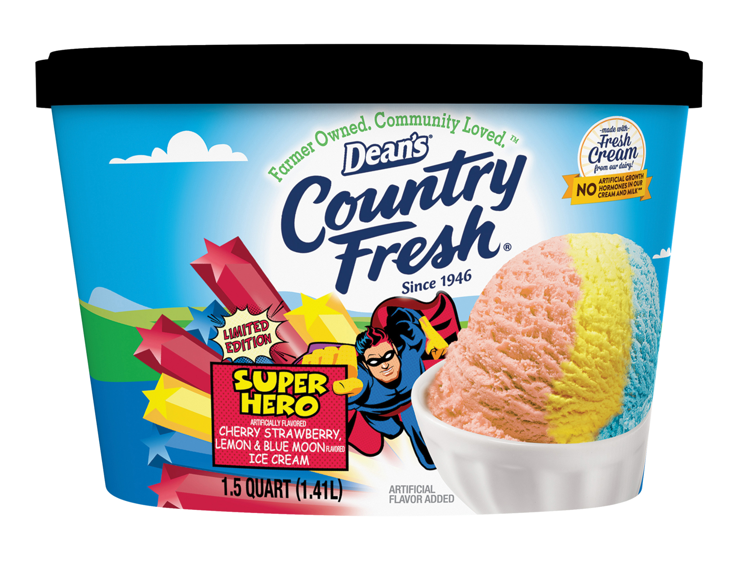 Country fresh ice cream top